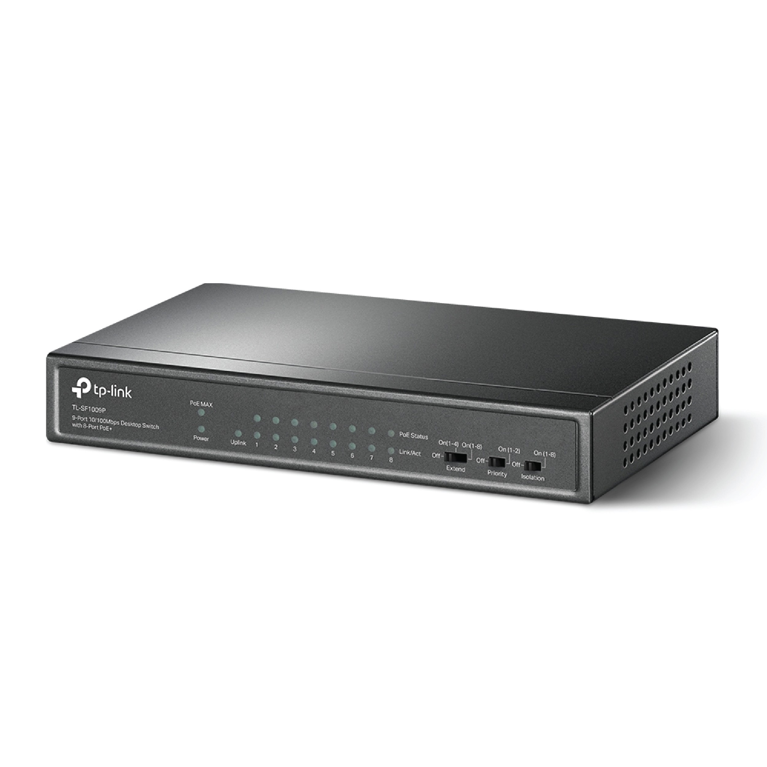 TP LINK TL-SF1009P 9-PORT 10/100MBPS WITH 8-PORT POE+ SWITCH-779