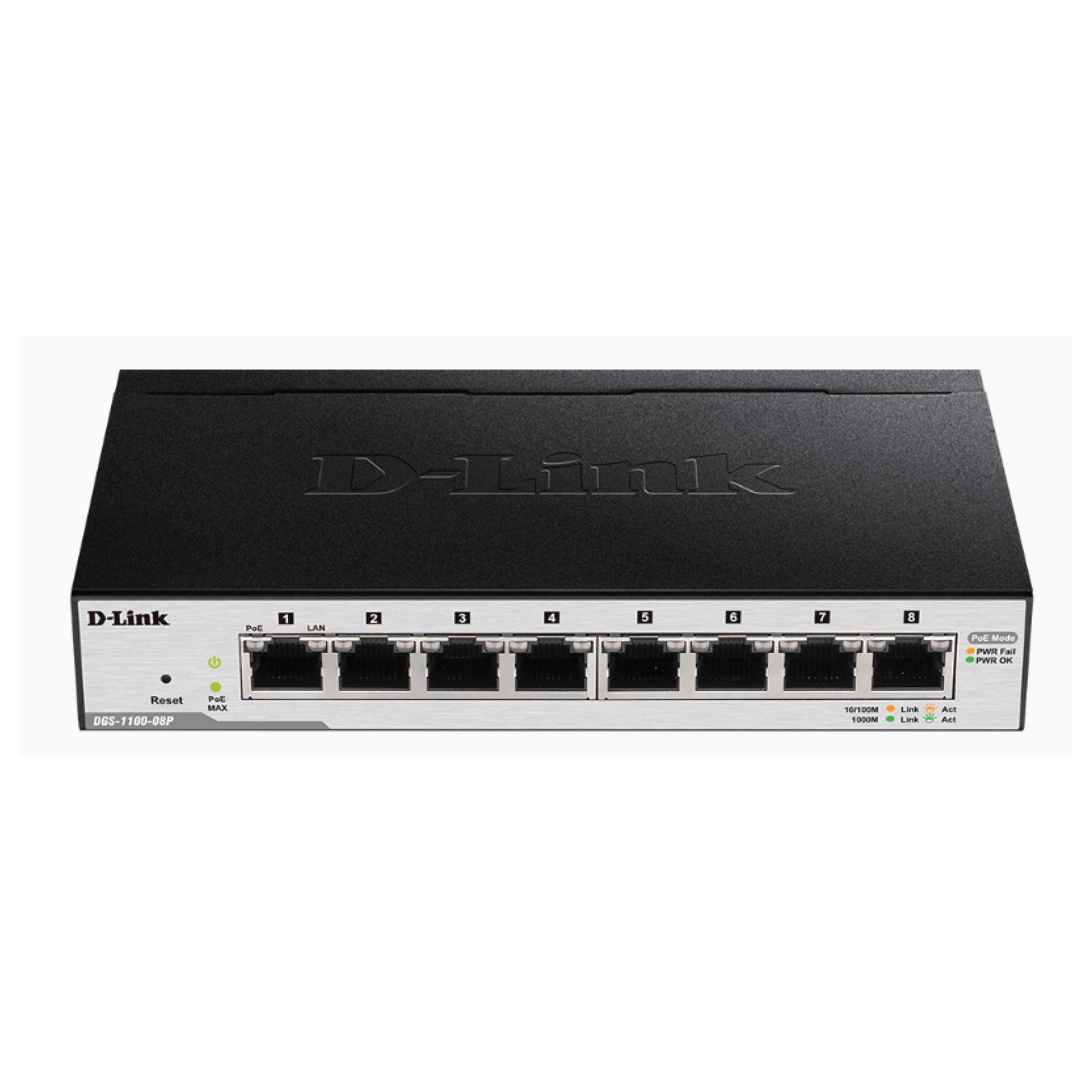 D-LINK DGS1100-08PV2 GIGABIT POE SMART MANAGED SWITCH-768