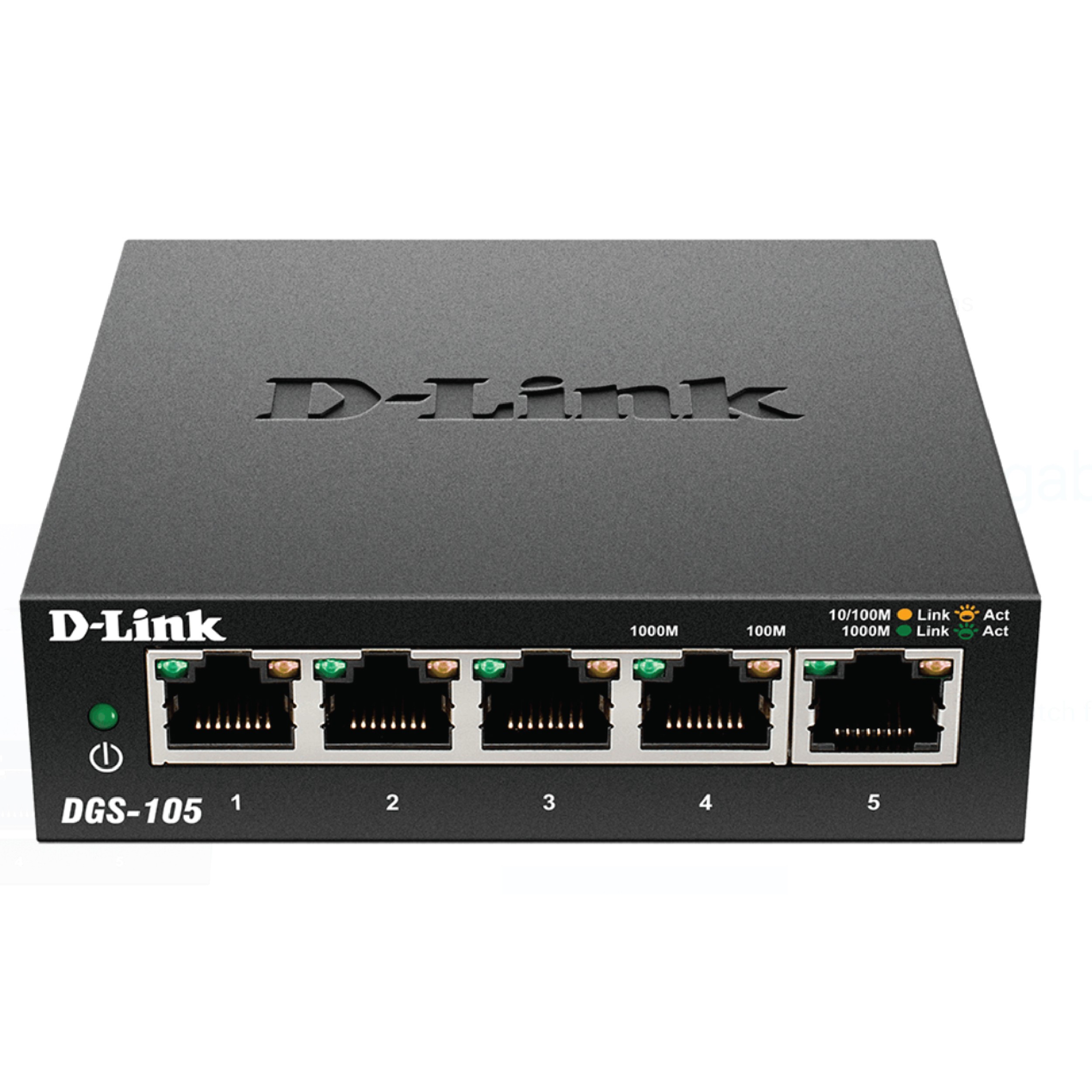 D-LINK 5 PORT DGS105 GIGABIT UNMANAGED DESKTOP SWITCH-766