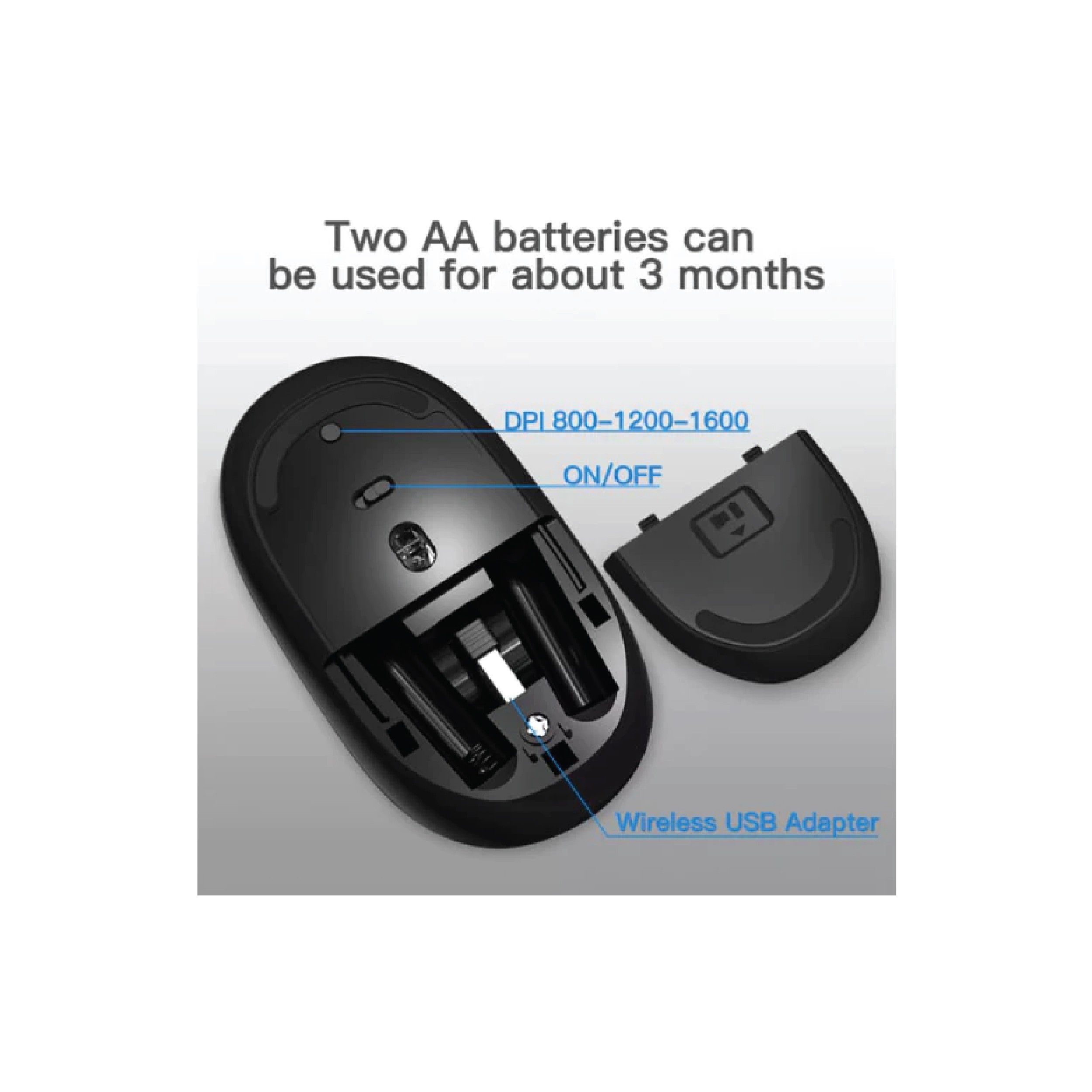 HP S1500 WIRELESS MOUSE-656