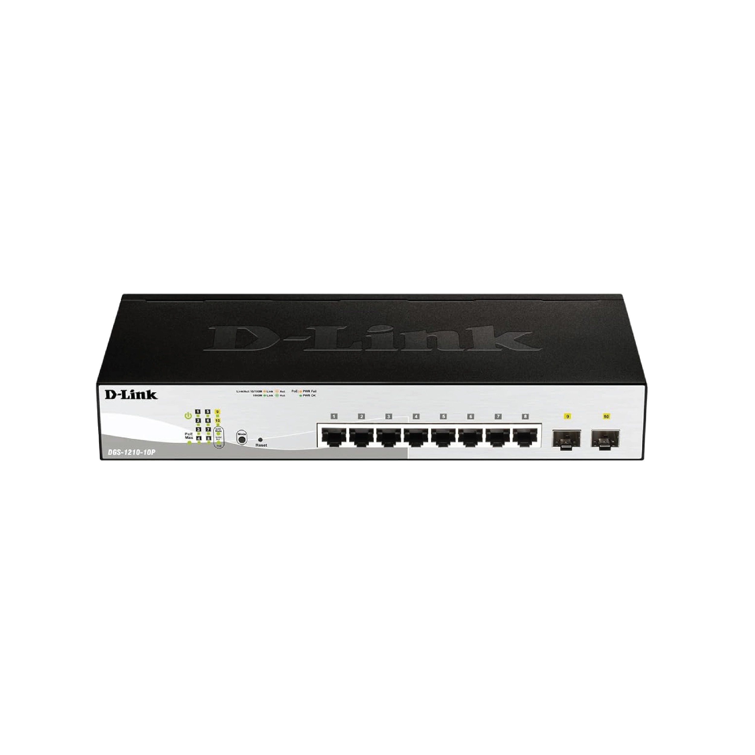 D-LINK DGS1210-10P 8POE+2P SFP GIG SWITCH