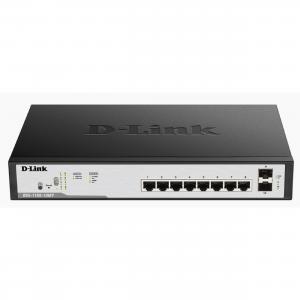 D-LINK DGS F1100-10PS-E 10 PORT 8 GIG POE+2 GIG SFP 96W-LSP