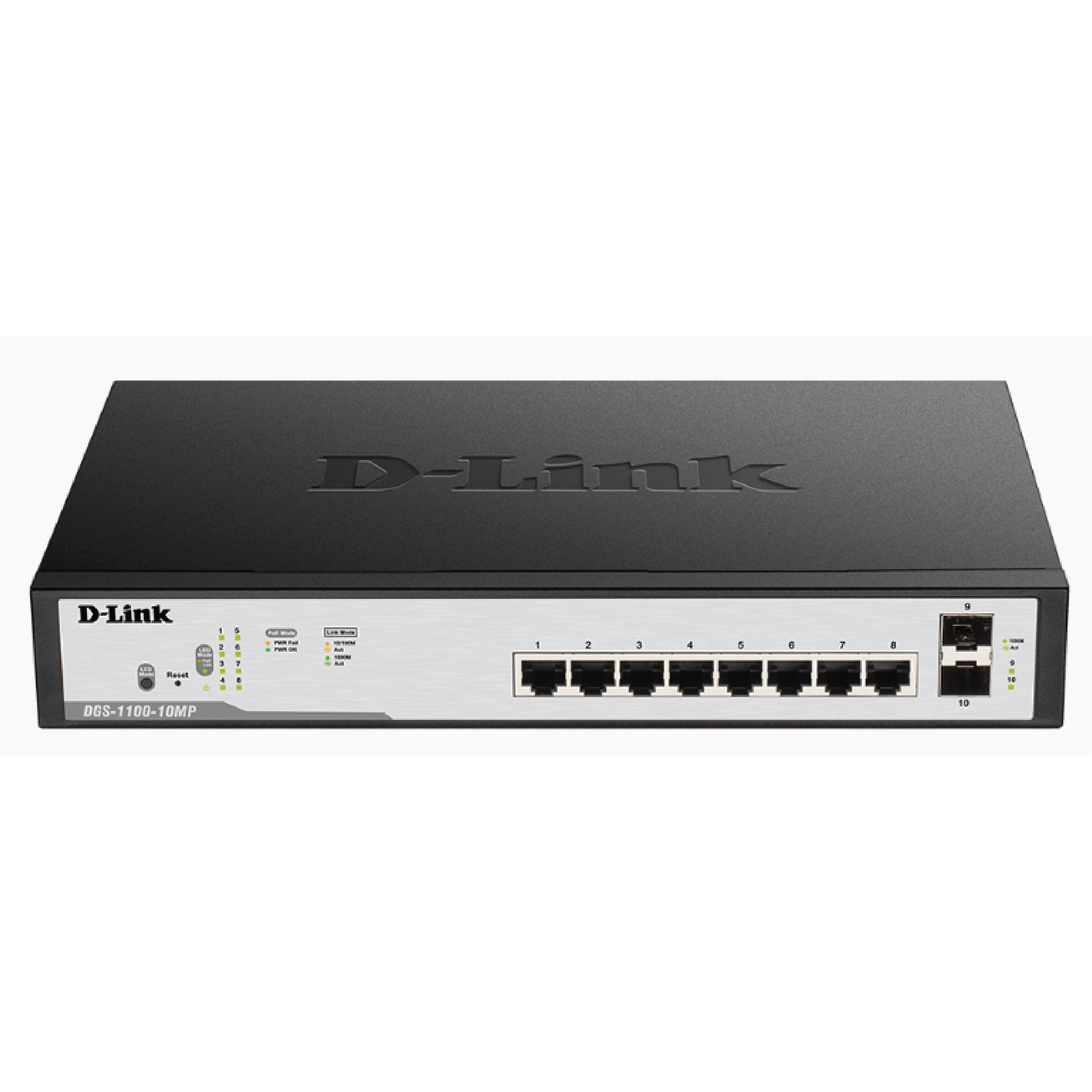 D-LINK DGS F1100-10PS-E 10 PORT 8 GIG POE+2 GIG SFP 96W