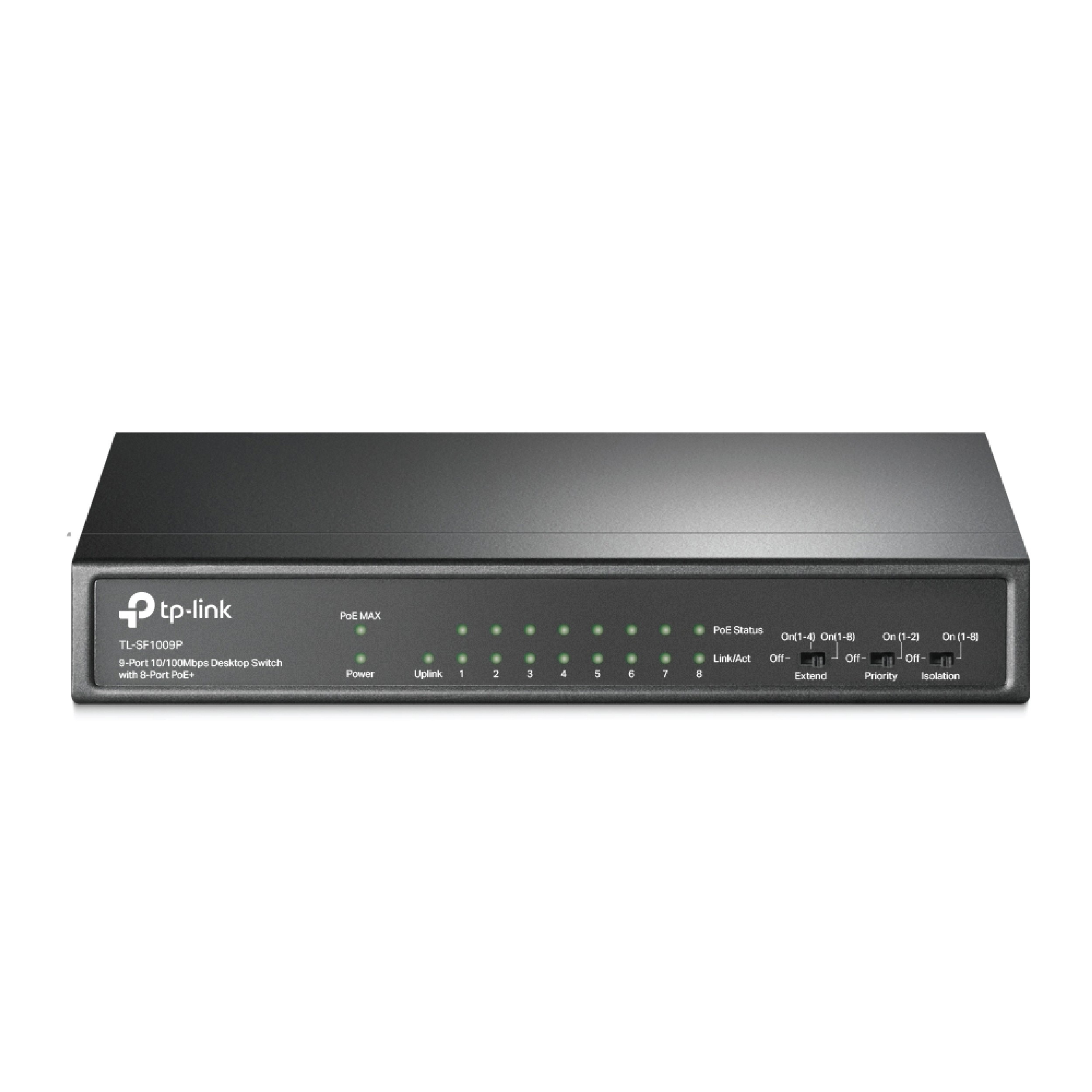 TP LINK TL-SF1009P 9-PORT 10/100MBPS WITH 8-PORT POE+ SWITCH