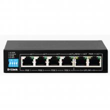 D-LINK DES-F1006P-E 6 PORT POE 60W SURVEILLANCE SWITCH (LR)-LSP